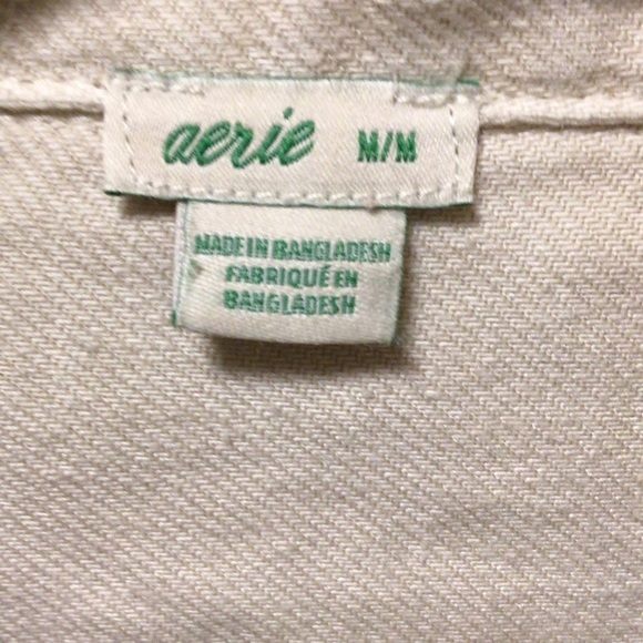 Women's Aerie Linen Blend lightweight button down jacket - Picture 2 of 7